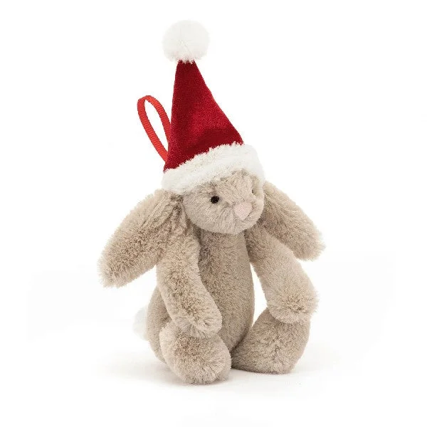 Fluffy and charming Jellycat itemsJellycat Bashful Christmas Bunny Plush Decoration