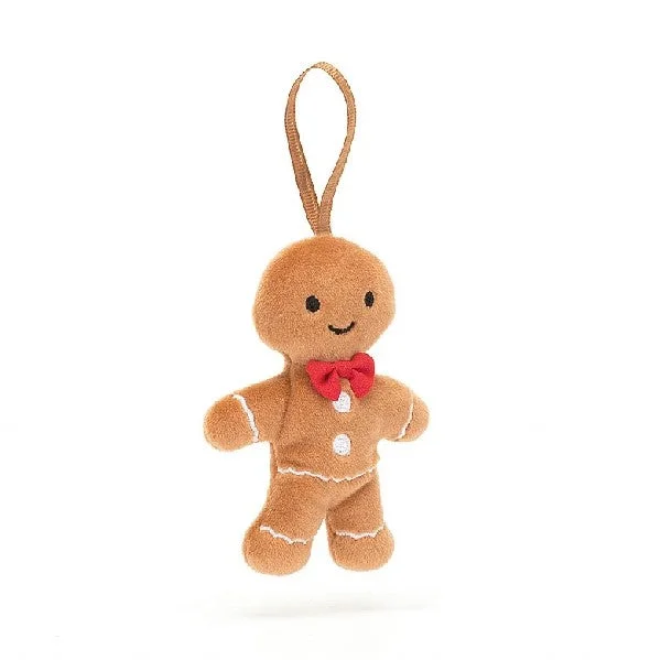 Cuddly and endearing Jellycat timeless appealJellycat Festive Folly Plush Gingebread Fred Cuddly and endearing Jellycat timeless appealJellycat Festive Folly Plush Gingebread Fred