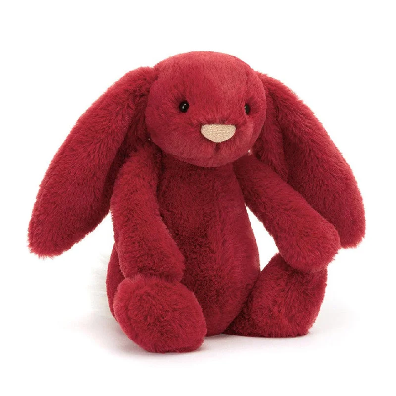 Fluffy and comforting Jellycat superior materialsJellycat Bashful Luxe Bunny Scarlett Plush Fluffy and comforting Jellycat superior materialsJellycat Bashful Luxe Bunny Scarlett Plush