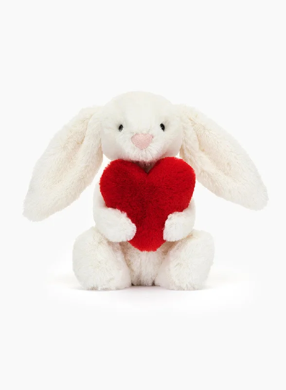 Fluffy and charming Jellycat itemsJellycat Small Bashful Red Love Heart Bunny