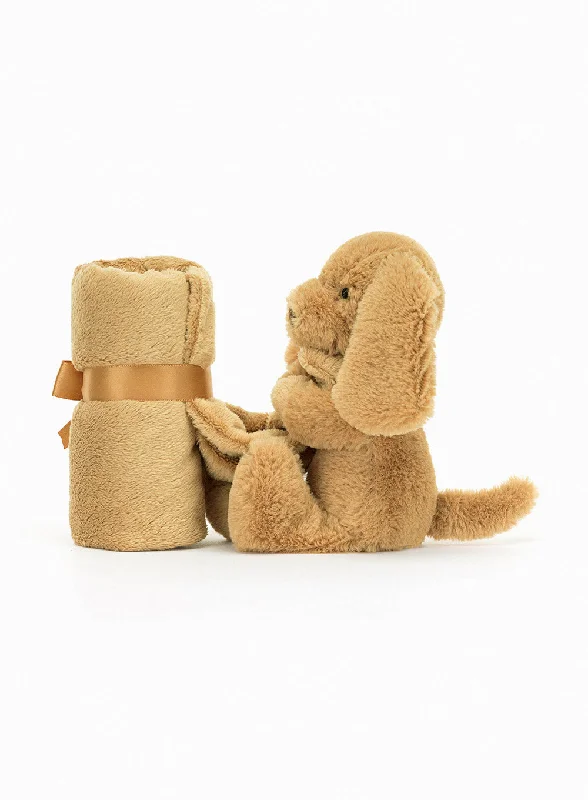 Cuddly and endearing Jellycat timeless appealJellycat Toffee Puppy Soother Blanket