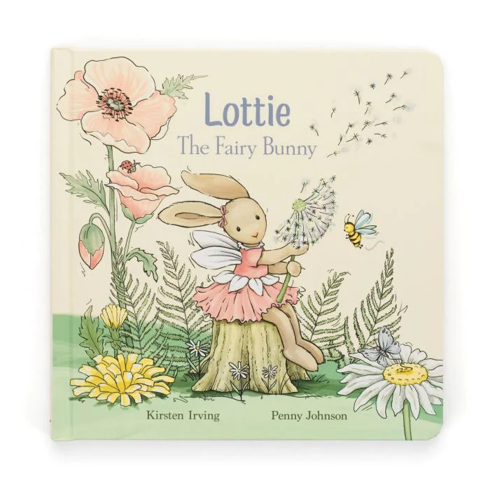 Adorable and plush Jellycat emotional support friendsLottie The Fairy Bunny Book
