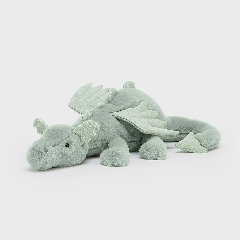 Adorable and gentle Jellycat friendsSage Dragon Medium