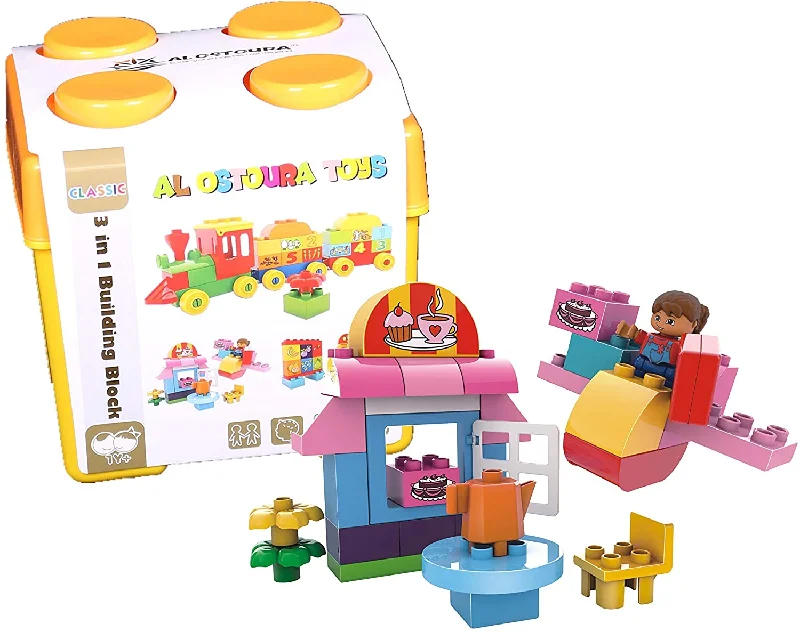 whimsical wooden toys                   3 in 1 Building Blocks