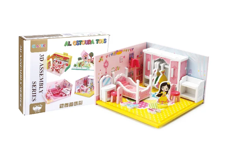 enchanting and whimsical wooden toys for children 3D Assembly Series princess bedroom enchanting and whimsical wooden toys for children 3D Assembly Series princess bedroom