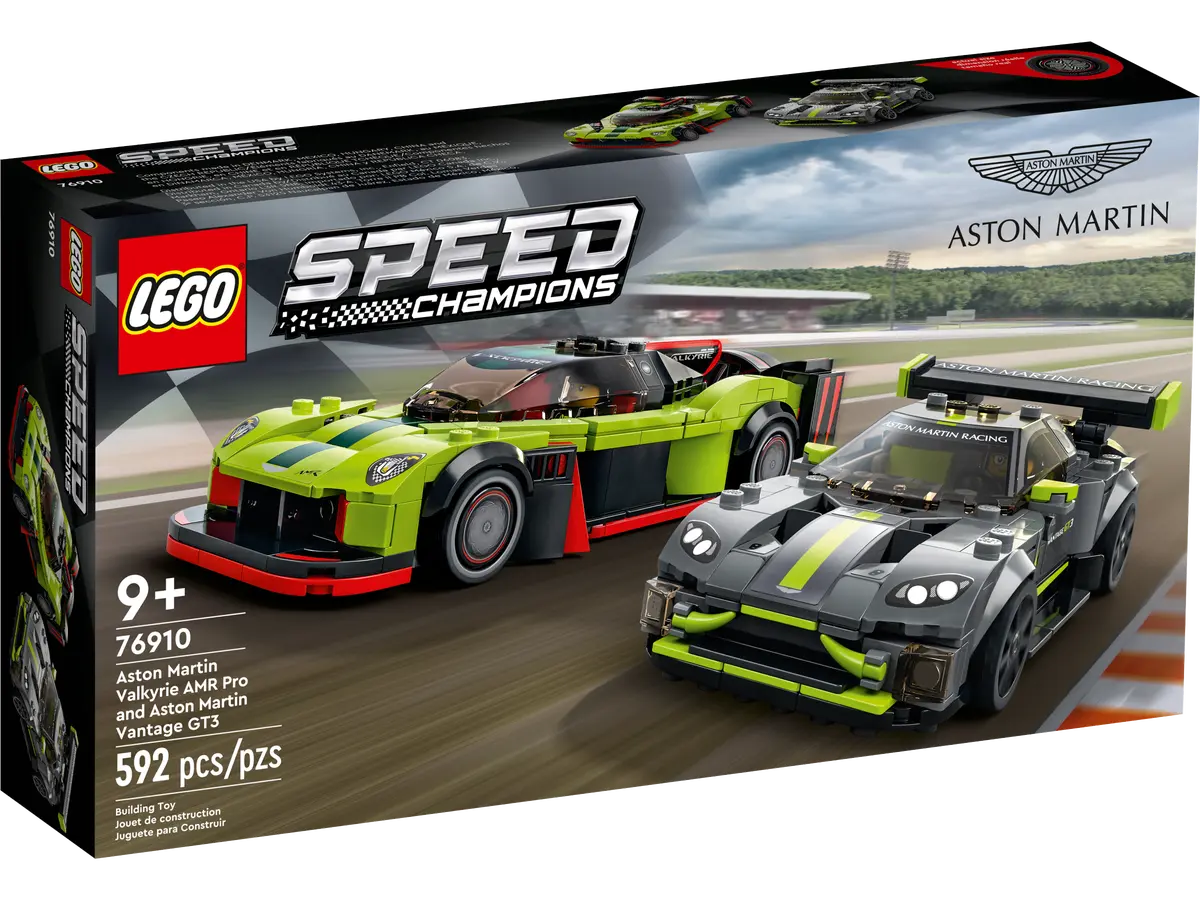 Environmentally friendly LEGO materials76910 Aston Martin Valkyrie AMR Pro and Aston Martin Vantage GT3 LEGO Environmentally friendly LEGO materials76910 Aston Martin Valkyrie AMR Pro and Aston Martin Vantage GT3 LEGO