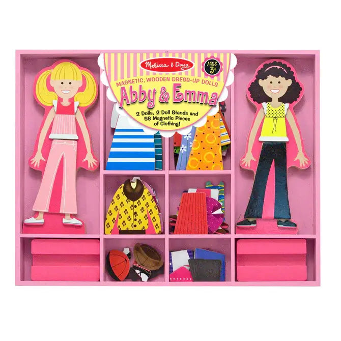 thoughtfully designed wooden toys              Abby & Emma Magnetic Dress-Up Set
