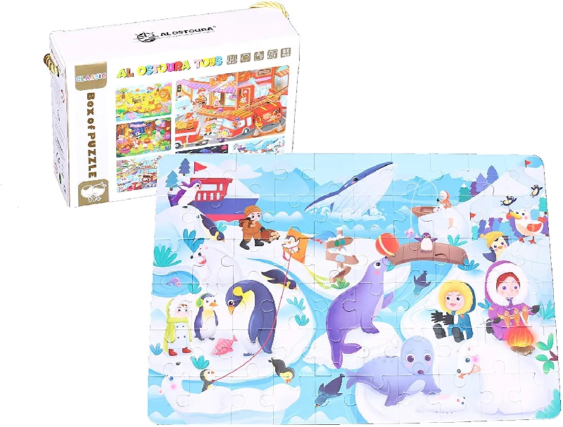 tactile wooden toys                   Box of Puzzle Winter Party