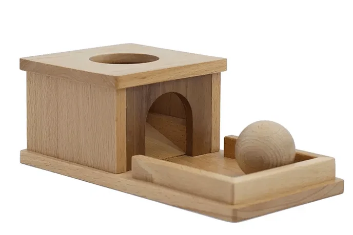 robust and durable wooden toys that are built to last                   Box with Ball and Tray