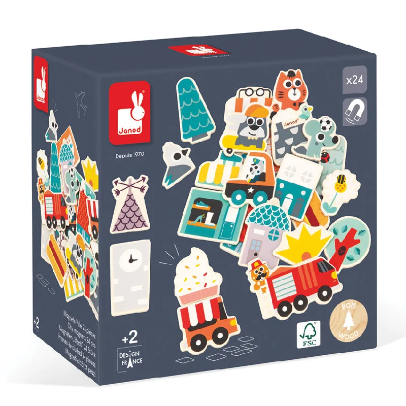 eco-friendly and sustainably made wooden toys                   City Magnets
