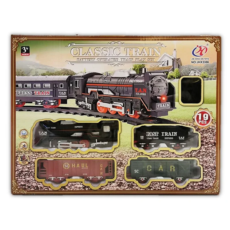 engaging and educational wooden toys                  Classic Battery Operated Train Set
