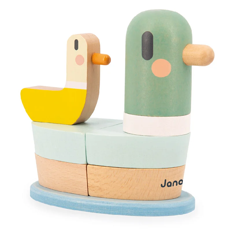 colorful wooden toys for toddlers             Cocoon Stacking Ducks