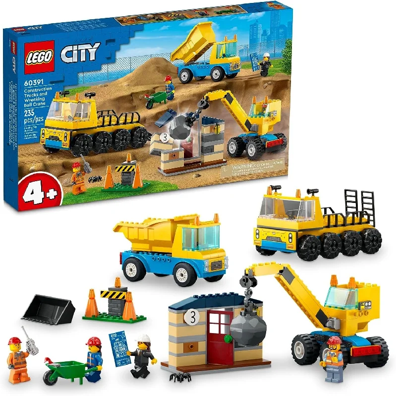Encouraging exploration and discovery LEGOConstruction Trucks and Wrecking Ball Crane Encouraging exploration and discovery LEGOConstruction Trucks and Wrecking Ball Crane