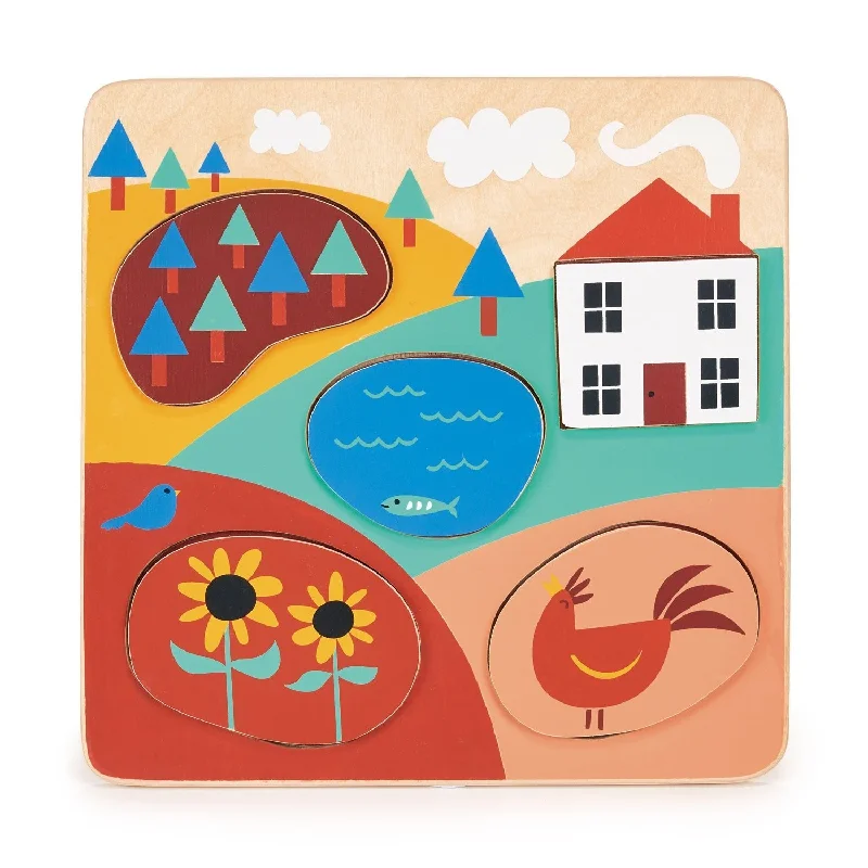 enchanting wooden toys that spark imagination                   Countryside Puzzle