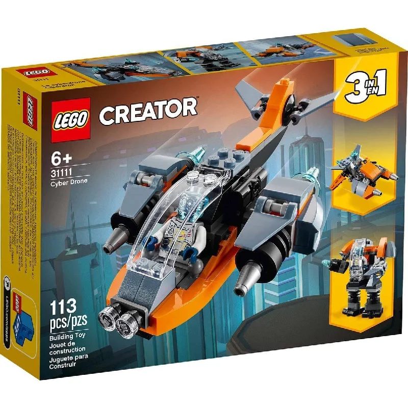 Stimulating and engaging LEGO playCyber Drone, Lego Creator, Ages 6+