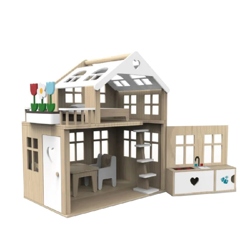 naturally finished and non-toxic wooden toys                   Dolls House VARIOUS COLOURS