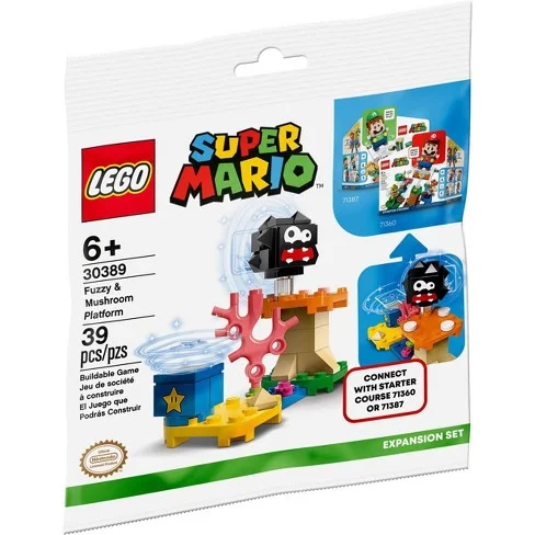 Gender-neutral LEGO toysFuzzy & Mushroom Platform - LEGO Super Mario Polybag Set (30389) Gender-neutral LEGO toysFuzzy & Mushroom Platform - LEGO Super Mario Polybag Set (30389)