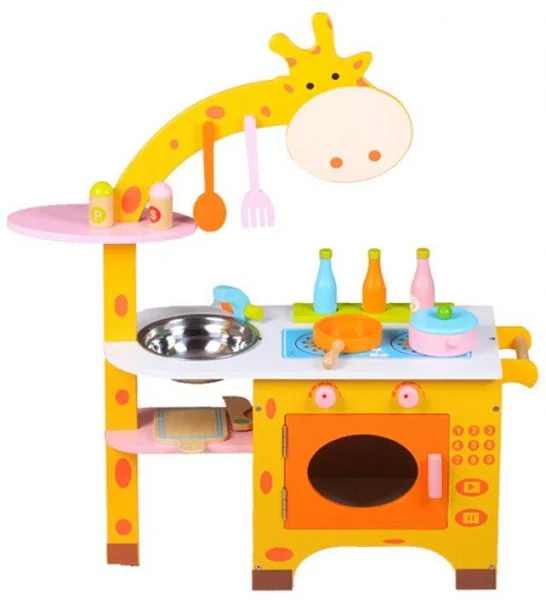thoughtfully designed wooden toys              Giraffe Kitchen Educational Wooden Toy