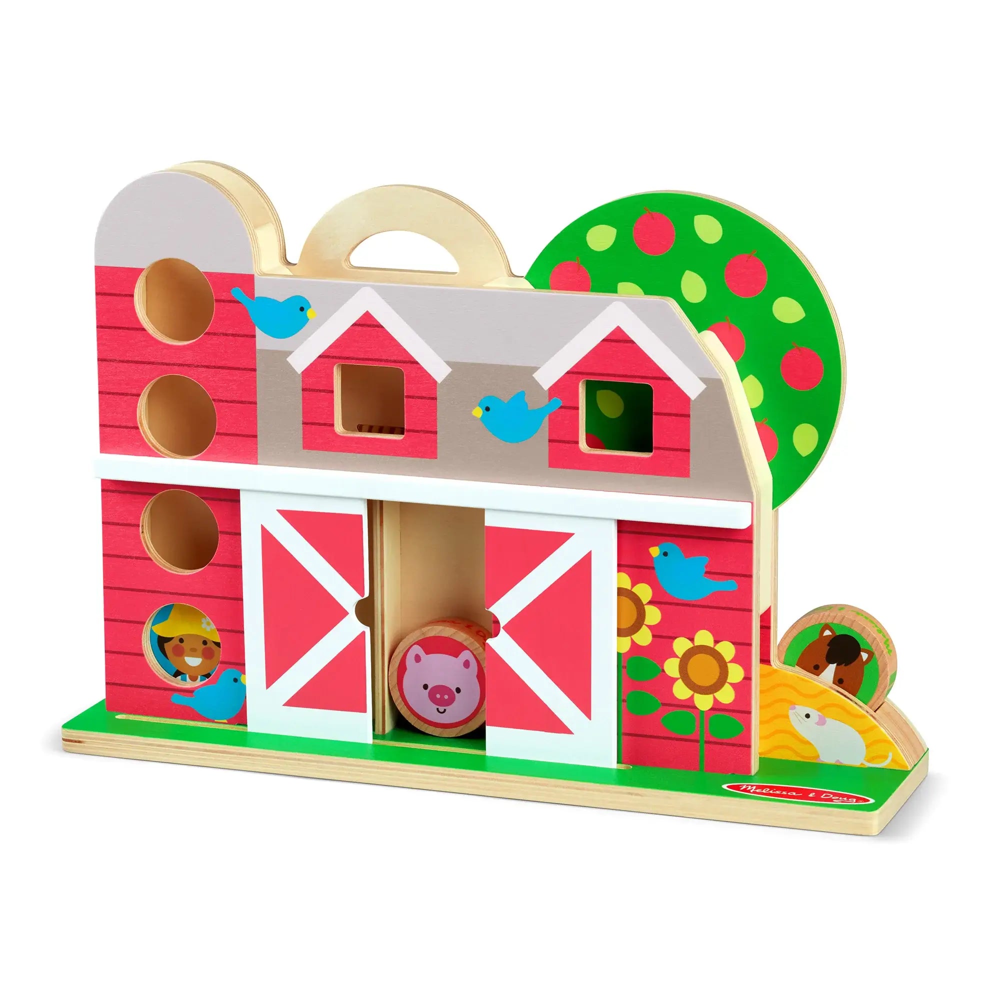 traditional wooden toys                   GO Tots Barnyard Tumble