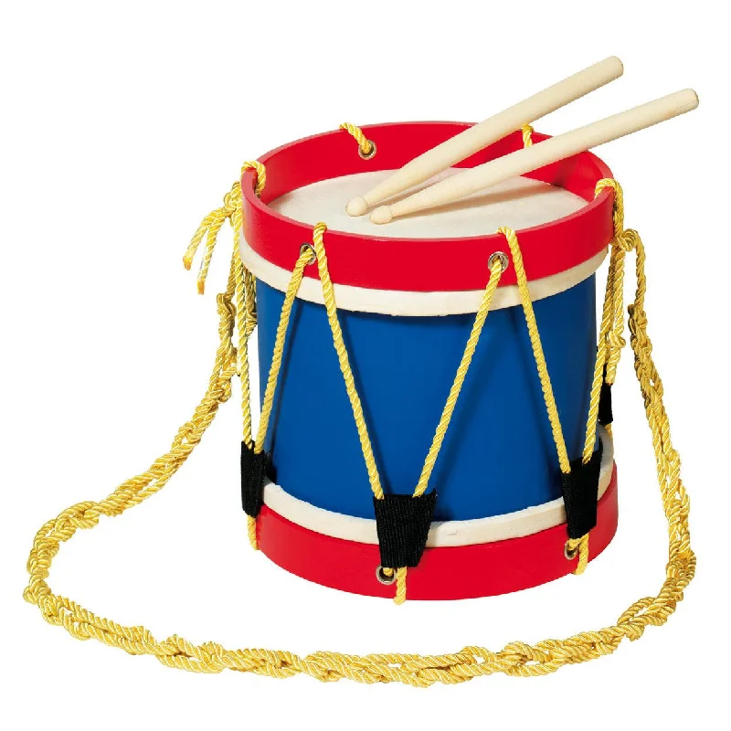 safe and child-appropriate wooden toys for different stages of development Goki Wooden Drum safe and child-appropriate wooden toys for different stages of development Goki Wooden Drum