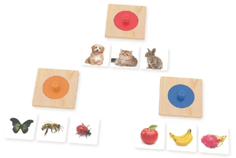 sturdy wooden toys                  Guess Who Knob Puzzles