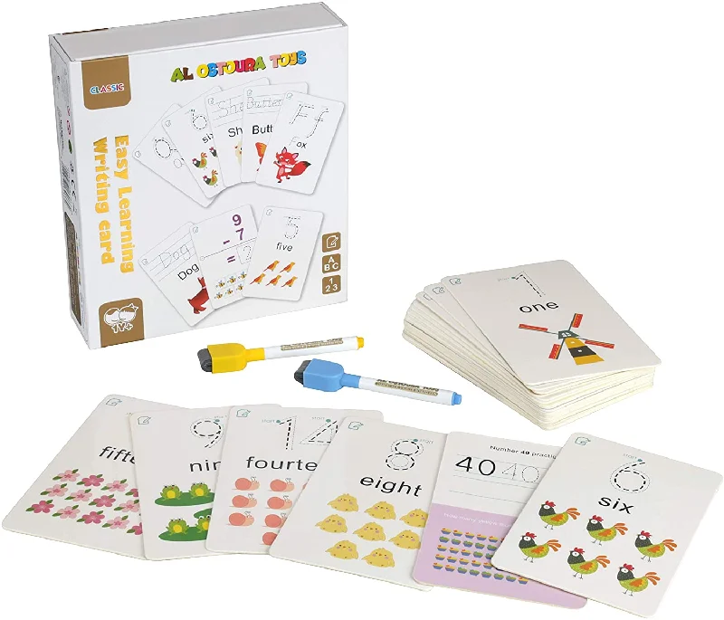 imaginative wooden toys                  Handwriting-Digital cards Write & Wipe