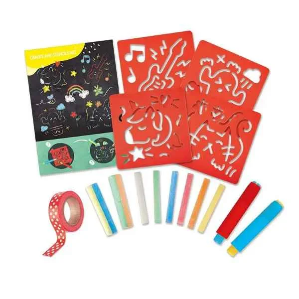 eco-conscious and sustainable wooden toys for children                   Hape Chalks And Stencils Art
