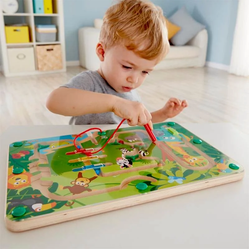 engaging wooden toys                   Hape Jungle Maze