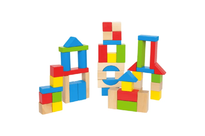 eco-friendly and safe wooden toys                   Hape Maple Blocks (50 Blocks)