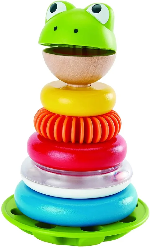 delightful wooden toys for children                   Hape Mr Frog Stacking Rings