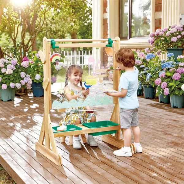 child-safe wooden toys                 Hape Outdoor Art Easel