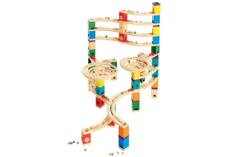 skillfully made wooden toys               Hape Quadrilla Wooden Marble Run: The Ultimate
