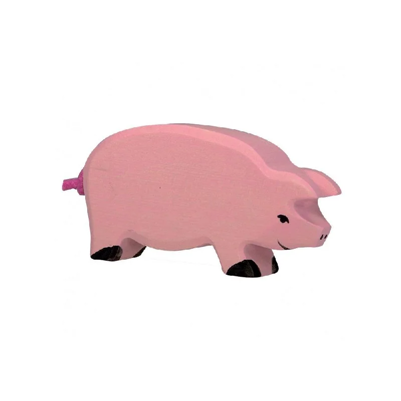 whimsical wooden toys                   Holztiger Pig