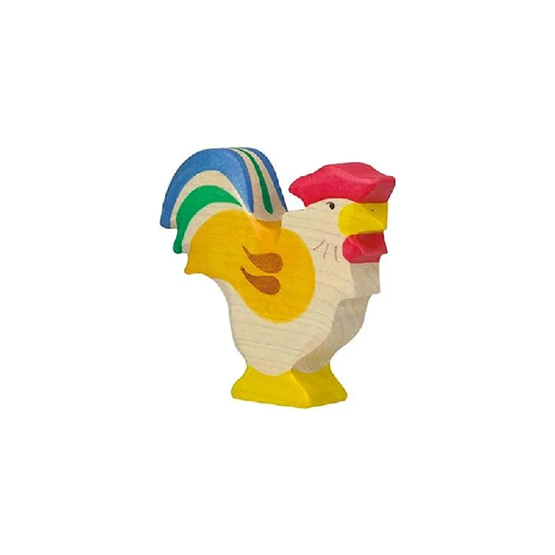 eco-friendly wooden toys                   Holztiger Rooster