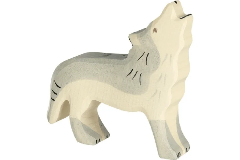 child-safe wooden toys                 Holztiger Wolf