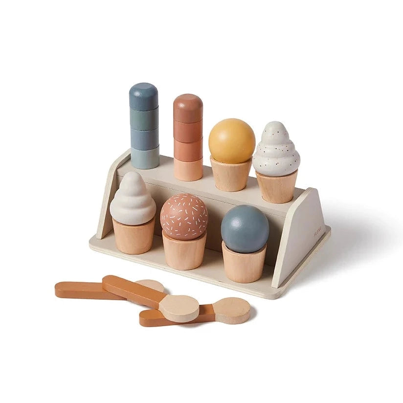 classic wooden toys for kids                Ice Cream Set