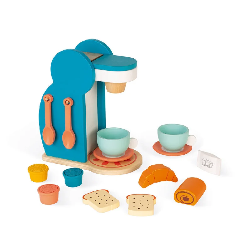 classic wooden toys for kids                Janod Breakfest Set
