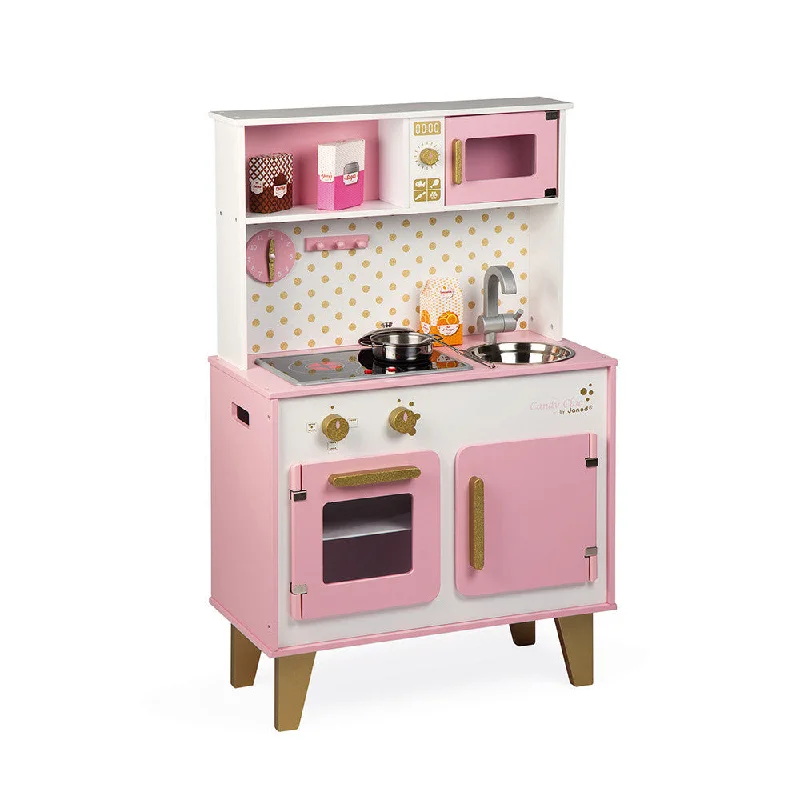 enchanting and whimsical wooden toys for children                   Janod Candy Chic Big Cooker