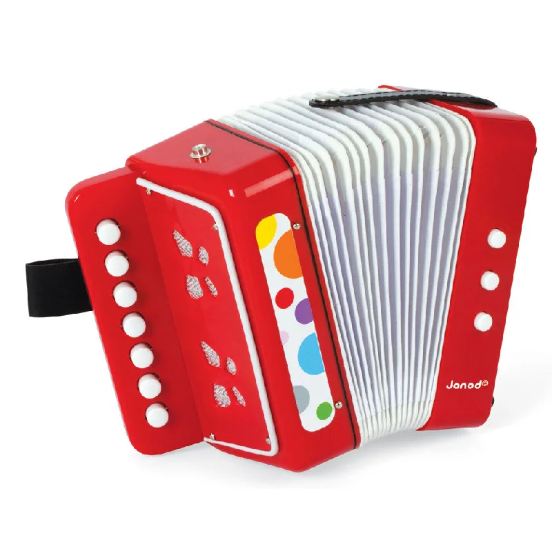sturdy and durable wooden toys for rough play                   Janod Confetti Accordion