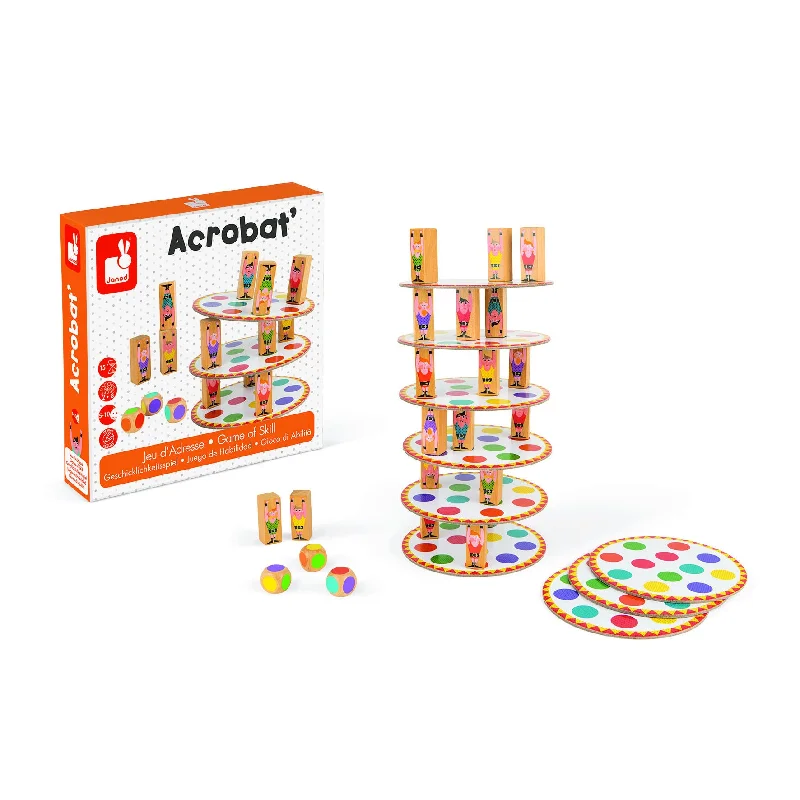 enchanting wooden toys for toddlers                   Janod Game of Skill Acrobat