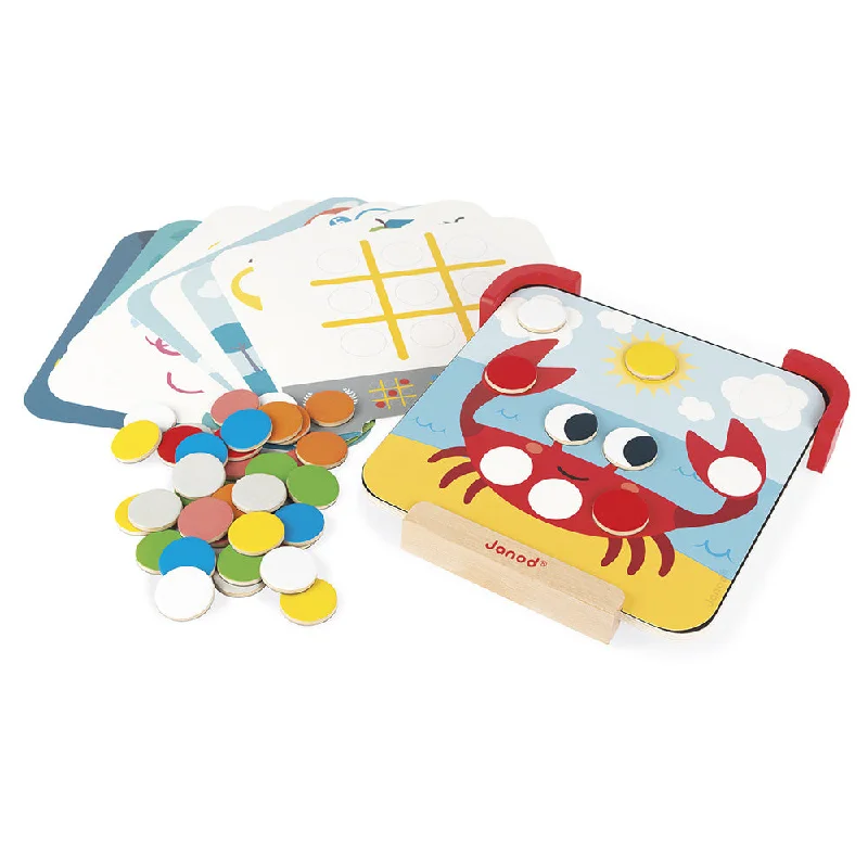traditional wooden toys                   Janod I Am Learning Colours - Magnetic Chips