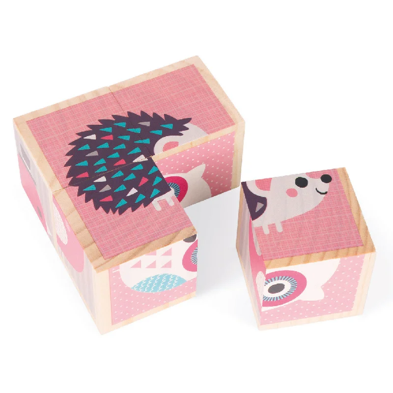 sustainably sourced wooden toys                   Janod My First Blocks Baby Animals