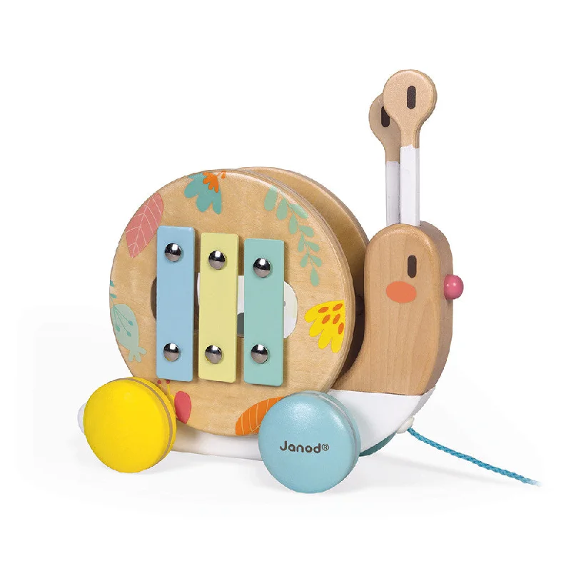 enchanting wooden toys that bring joy and happiness to children Janod Pure Pull-Along Snail enchanting wooden toys that bring joy and happiness to children Janod Pure Pull-Along Snail