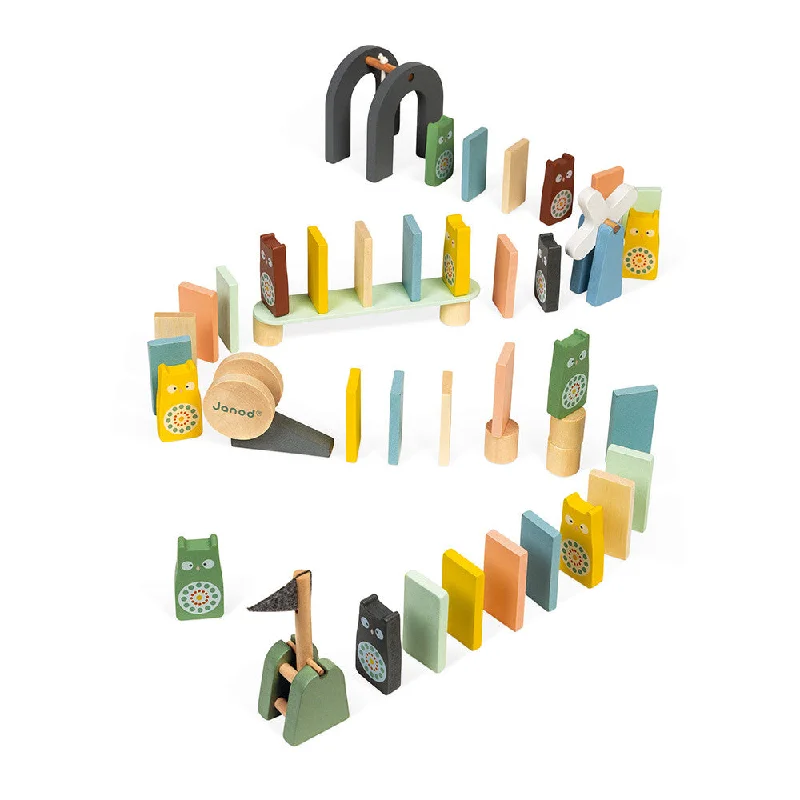 eco-conscious wooden toys that promote sustainability                   Janod Sweet Cocoon Dominoes