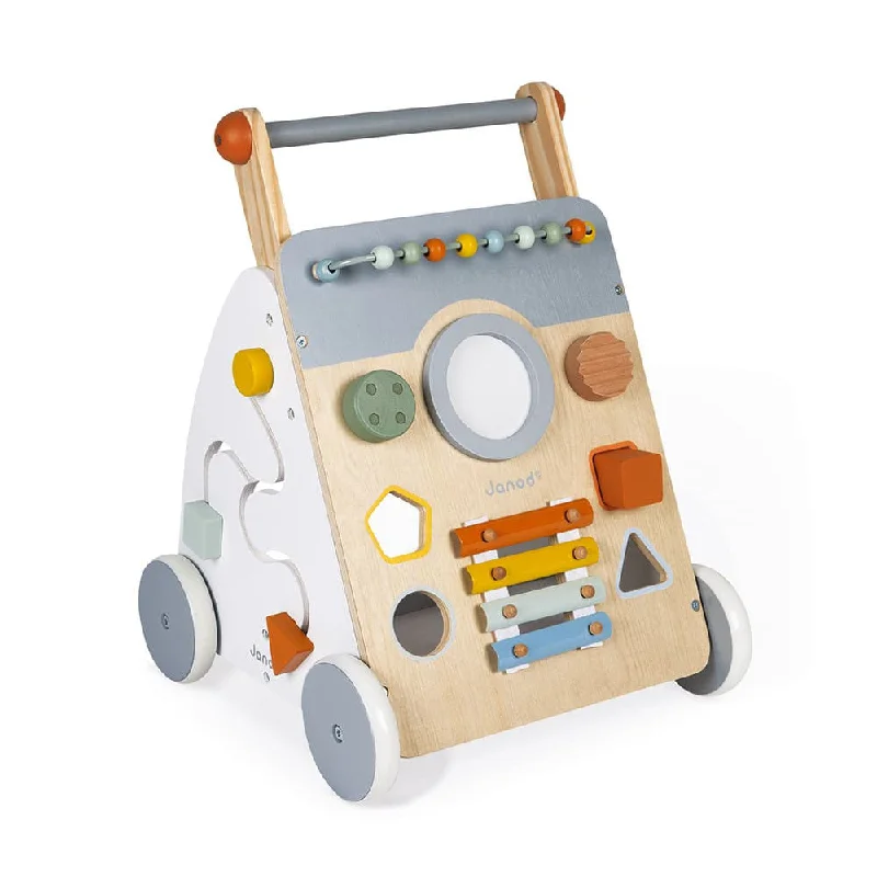 child-safe wooden toys                 Janod Sweet Cocoon Multi-Activity Baby Walker