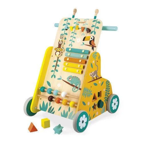 enchanting and magical wooden toys that spark the imagination Janod Tropik Wooden Multi-Activity Walker enchanting and magical wooden toys that spark the imagination Janod Tropik Wooden Multi-Activity Walker