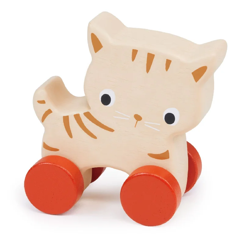 engaging wooden toys                   Kitten on Wheels