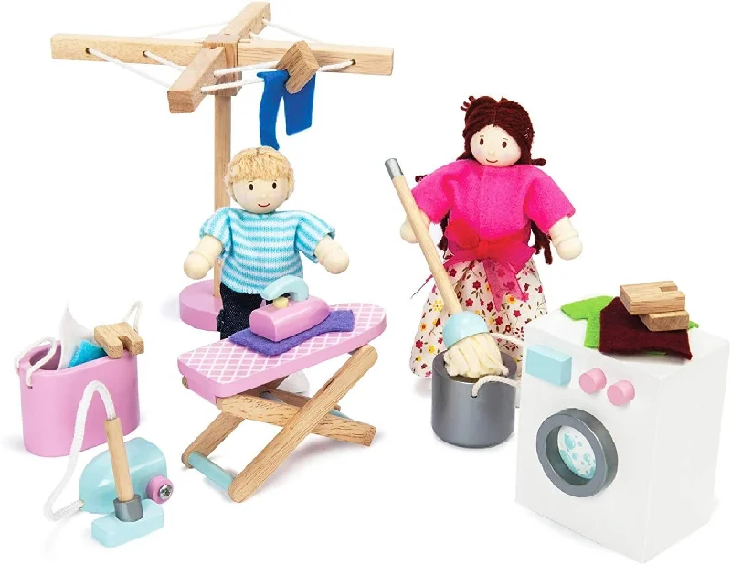 enchanting wooden toys for children                   Le Toy Van Wooden Doll House Laundry Room