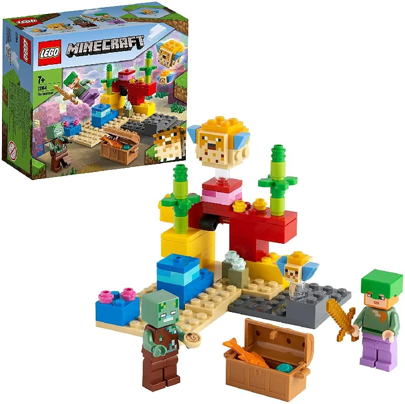Promoting social skills LEGO playLEGO MINECRAFT 21164 Minecraft The Coral Reef