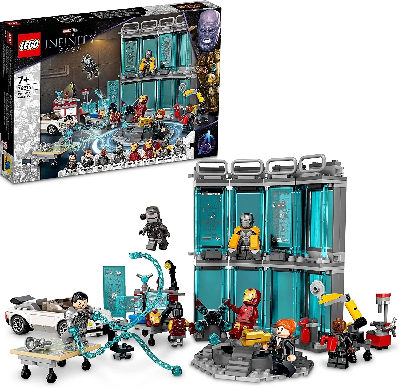 Endlessly customizable LEGO setsLEGO - Marvel Infinity Saga Iron Man Armoury (76216) Endlessly customizable LEGO setsLEGO - Marvel Infinity Saga Iron Man Armoury (76216)